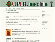 Tablet Screenshot of journals.uplb.edu.ph