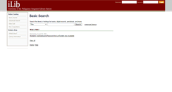 Desktop Screenshot of ilib.uplb.edu.ph