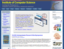 Tablet Screenshot of ics.uplb.edu.ph